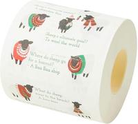Talking Tables Papier toilette de Noël fantaisie avec mouton | Accessoire de salle de bain Funny Loo, cadeaux pour Noël