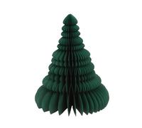 Talking Tables Parlantes Décoration Sapin Vert Foncé | Centre nid d'abeille, mini arbres de Noël de table, pays des merveilles d'hiver, thème de la fête de la forêt, Multicolor