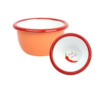 Talking Tables Petit bol à sauce chili en émail de 10 cm pour préparation de Noël, condiments, barbecue, sauces ou goûter, yaourt, vaisselle de Noël, camping, randonnée