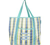 Talking Tables Sac fourre-tout résistant à l'eau avec motif poisson pour les journées à la plage, les magasins, les pique-niques et le transport quotidien, léger, solide, lavable, grande capacité, 39