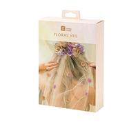 Talking Tables Serre-tête Voile Floral pour Enterrement Vie de Jeune Fille Mariage - Accessoire Mariée Taille Unique - Longueur Épaule