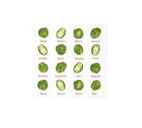 Talking Tables Serviette de Table, BC-SPROUT-NAPKINV2, Noël, 33 x 33 cm