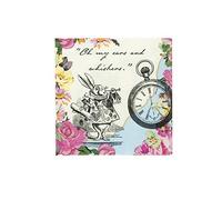 Talking Tables Serviettes de Tables en Papier Jetables de Fete de Theme Alice au Pays des Merveilles