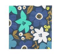 Talking Tables Serviettes en Papier Fleuries Bleues - Pack 20 Serviettes Recyclables Dîner Anniversaire Découpage Hiver Marine 33x33cm