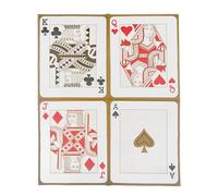 Talking Tables Serviettes jouer pour décorations de fête de casino, soirée, poker | Lot de 20, avec jeu de cartes géantes Ace, Jack, King, Queen Alice au pays des merveilles