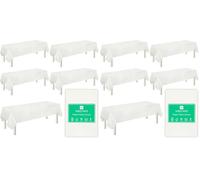Talking Tables Table Kind 5 x Nappe Jetable en Papier Blanc Uni pour Fête d'anniversaire Mariage Traiteur Restaurant Anniversaire 180 x 120 CM (Lot de 2)