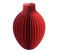 Vase en Papier nid d'abeille Rouge Talking Tables avec Flacon en Verre, Fermeture magnétique, Centre de Table Unique, décoration intérieure, vases à Fleurs, imperméable, décoration de Table