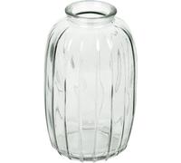 Talking Tables Vase en Verre Transparent pour Fleurs, Décoration Élégante, Centre de Table Mariage, Appui de Fenêtre, Fêtes, Jardin, Été, Cheminée, Cadeau Hauteur 12cm