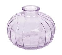 Talking Tables Vase Soliflore en Verre Lilas pour Fleurs Décoration Élégante Centre de Table Mariage Rebord de Fenêtre Fêtes Jardin Dîner d'Été Cheminée Cadeau Hauteur 8 cm