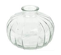 Talking Tables Vase Soliflore en Verre Transparent pour Fleurs Décoration Élégante Centre de Table Mariage Rebord de Fenêtre Fêtes Jardin Dîner d'Été Cheminée Cadeau Hauteur 8 cm