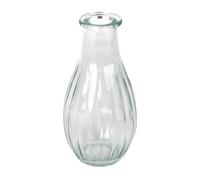 Talking Tables Vase Soliflore en Verre Transparent pour Fleurs Décoration Élégante Centre de Table Mariage Rebord de Fenêtre Fêtes Jardin Dîner d'Été Cheminée Cadeau Hauteur 14 cm