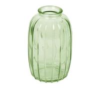 Talking Tables Vase Soliflore en Verre Vert pour Fleurs Décoration Élégante Centre de Table Mariage Rebord de Fenêtre Fêtes Jardin Dîner d'Été Cheminée Cadeau Hauteur 12 cm