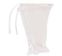 Talking Tables White Fabric Bunting with Tassels - 3m | Triangle Flag Pennant Garland, 100% Cotton, Home Décor for Bedroom, Nursery Accessories, Indoor Outdoor Wedding Decorations, Baby Shower