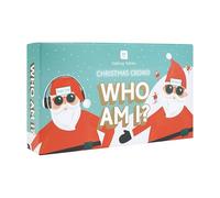 Talking Tables Who Am I? Christmas Quiz Game, Question Cards After Dinner Party, Fun Travel Pocket Games for Kids, Card Game for Adults, Family Game, Secret Santa, Gift, Present, Ages 7+