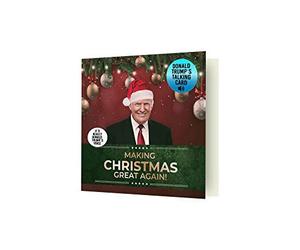 Talking Trump Carte de Noël - hymne présidentiel et message de Noël de Trump - A Christmas Greeting from The President of the United States - Enveloppe incluse