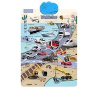 Talking Wall Chart for Kids - Electronic Alphabet Wall Chart with Point-and-Read Function, Talking ABC, Numbers, Animal Words, Ocean World for Toddlers 1-3 (Vehicles)