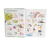 Talking Word Book - apprentissage par le son, prise en charge linguistique précoce, appareil de lecture électronique, pages illustrées en couleur | Outil d'apprentissage du développement précoce du la