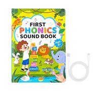 Talking Word Book, Phonics Learning Toy, Interactive Reading Device, Educational Music Book Improving Vocabulary Pronunciation Literacy Skills for Children Preschoolers Boys Girls Classroom Home