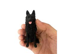 TALKLEK Mini Figurine de Berger Allemand en résine de 8,4 cm, Cadeaux commémoratifs pour Chien, décoration de Voiture, Statue de Berger Allemand à Collectionner, Cadeaux pour Les Amateurs de Berger