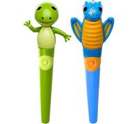 TalkTools® Jiggler™ | Grenouille et dragon | Masseur oral facial à mâcher - Lot de 2 masseurs sensoriels bucco-dentaires | Thérapie motrice apaisante pour enfants