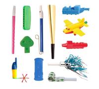 TalkTools Kit de klaxon | Thérapie de placement du moteur oral | Améliore le positionnement de la parole, de la langue et des lèvres | Réduit ou élimine la bave | Classement abdominal | Débit d'air