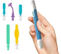 TalkTools Sensi Outil de thérapie sensorielle orale avec embouts doux Sensi Bleu océan 5 embouts Bleu océan