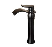 Tall Basin Mixer Tap Waterfall Bathroom Sink Taps Brass Hot and Cold Bathroom Waterfall Faucet Bathroom Sink Faucet-Golden