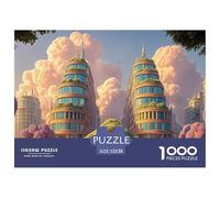 Tall Buildings of The AI Work Building 1000 Pcs Carton Extra-épais Coffret De Puzzles Fairy Tale Landscape Stimulant Et Éducatif Défi Unique Puzzles pour Adultes Et Enfants 52x38cm/1000pcs