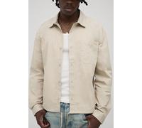 Tall - Chemise oversize à broderie B homme - pierre - XL, pierre