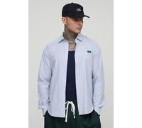Tall - Chemise oversize à rayures homme - blanc - M, blanc