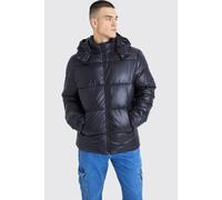 Tall - Doudoune à empiècement contrastant homme - noir - S, noir