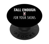 Tall Enough for Your Shins Cute Bunny Rabbit Boxing PopSockets PopGrip Adhésif