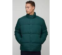 Tall Funnel Neck Regular Fit Puffer Jacket in Khaki homme - kaki - S, kaki