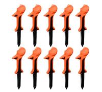 Tall Golf Tees - 3,15 pouces Long Tees, 10 pièces support avec 10 degrés Slant Head Design, Low Friction Golf Ball Tee Set for Driving Practice, Fairway Shots, Course Play, Training, Spin Reduction