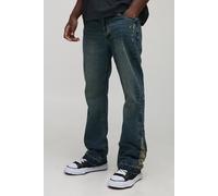 Tall - Jean flare délavé à déchirures homme - bleu - 34, bleu