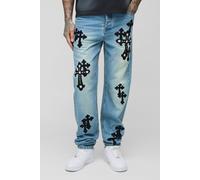 Tall - Jean slim à écusson croisé homme - bleu - 40, bleu