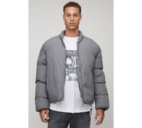 Tall Mono Padded Oversized Bomber Jacket homme - gris - M, gris