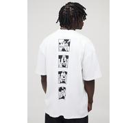 Tall Oversized Disney Mickey Mouse License Print T-Shirt homme - blanc - XL, blanc