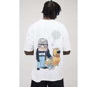 Tall Oversized Disney UP License Print T-Shirt homme - blanc - M, blanc