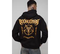 Tall Oversized Gothic Man Print Hoodie homme - noir - XL, noir
