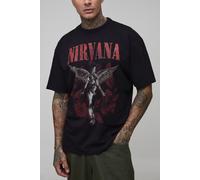 Tall Oversized Nirvana Angel License Printed T-Shirt homme - noir - M, noir