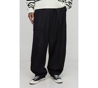 Tall - Pantalon bouffant à détails pincés homme - noir - 2XL, noir