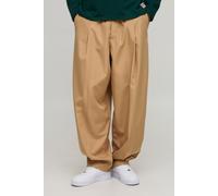Tall - Pantalon bouffant à détails pincés homme - pierre - S, pierre