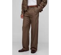 Tall - Pantalon large plissé homme - taupe - 30, taupe