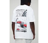 Tall - T-shirt oversize à imprimé Disney Cars homme - blanc - S, blanc