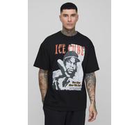 Tall - T-shirt oversize à imprimé Ice Cube homme - noir - S, noir
