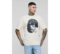 Tall - T-shirt oversize à imprimé Notorious BIG homme - ecru - S, ecru