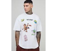 Tall - T-shirt oversize à imprimé Toy Story homme - blanc - S, blanc
