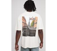 Tall - T-shirt oversize à imprimé voiture de Paris - MAN homme - ecru - L, ecru