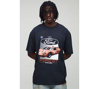 Tall - T-shirt oversize délavé à imprimé Ford GT homme - noir - S, noir